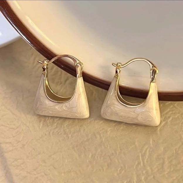 Petite Purse Hoop Earrings